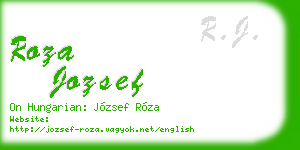 roza jozsef business card